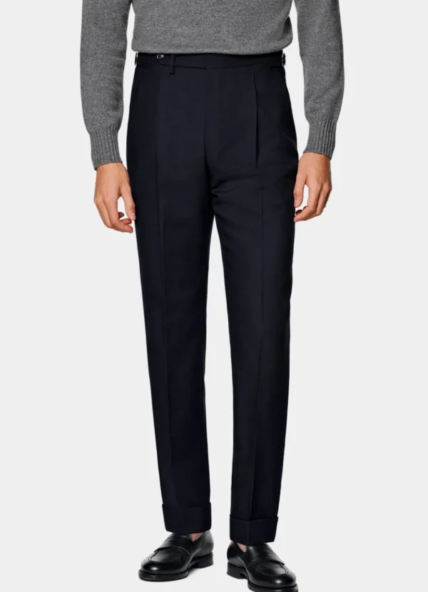 Suitsupply Pantalons*Pantalon Slim Leg Tapered bleu marine