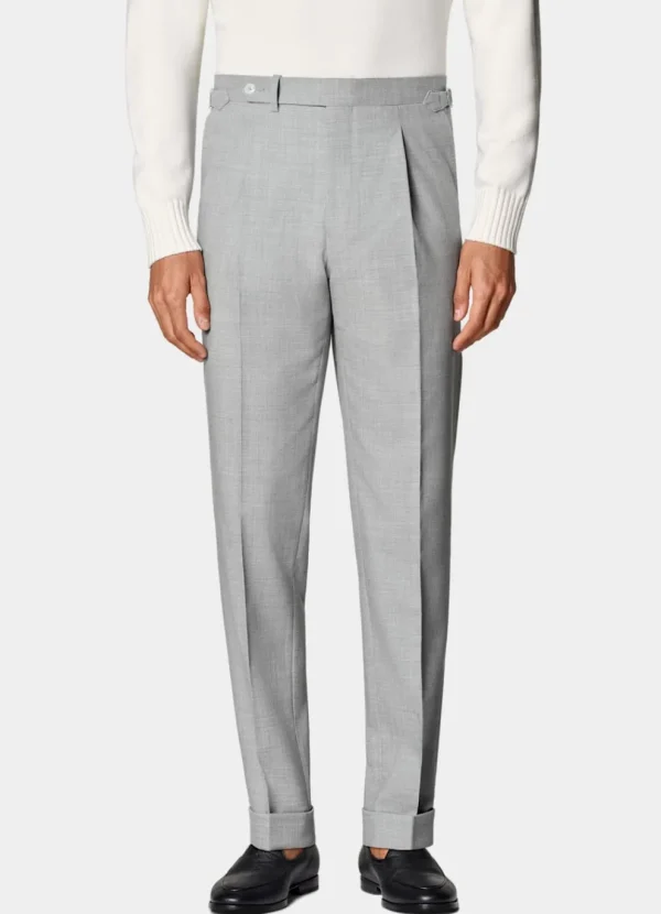 Suitsupply Pantalons*Pantalon Slim Leg Tapered gris clair