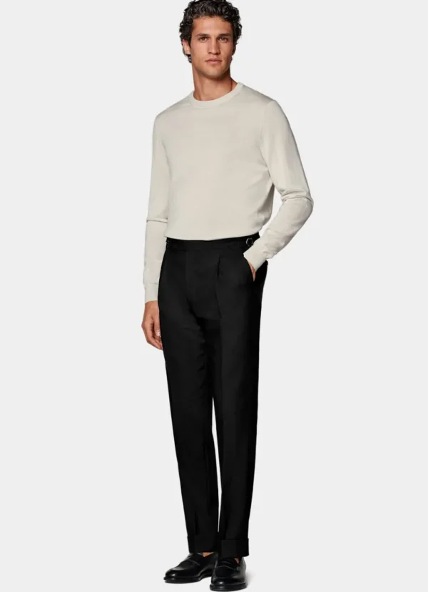 Suitsupply Pantalons*Pantalon Slim Leg Tapered noir