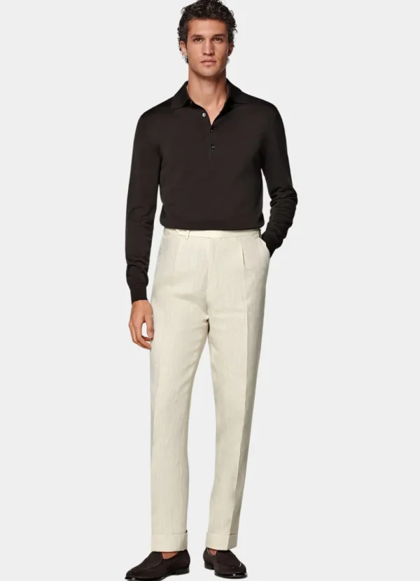 Suitsupply Pantalons*Pantalon Slim Leg Tapered sable