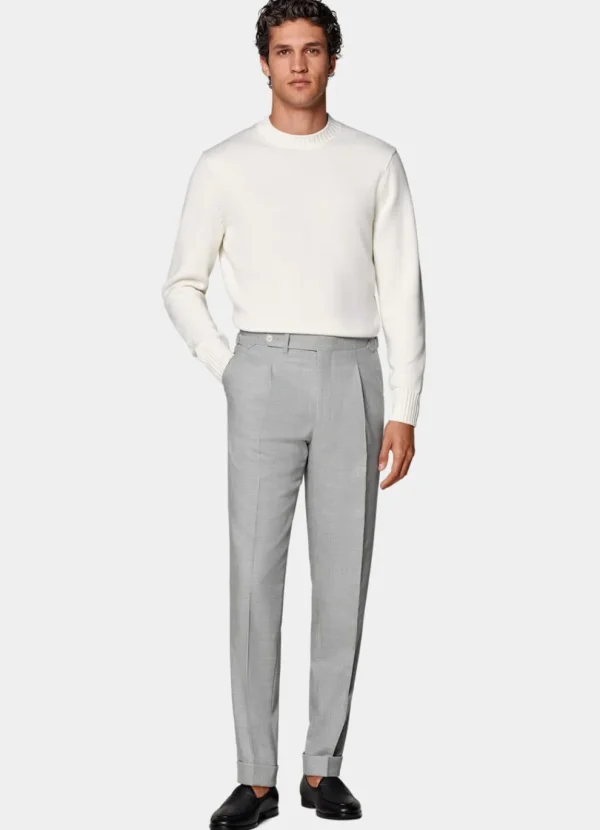 Suitsupply Pantalons*Pantalon Slim Leg Tapered gris clair