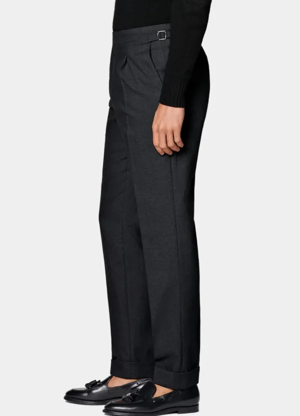 Suitsupply Pantalons*Pantalon Slim Leg Tapered gris foncé