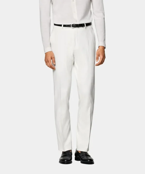 Suitsupply Pantalons*Pantalon Straight Leg blanc cassé