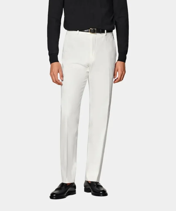 Suitsupply Pantalons*Pantalon Straight Leg blanc cassé