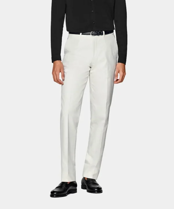 Suitsupply Pantalons*Pantalon Straight Leg blanc cassé