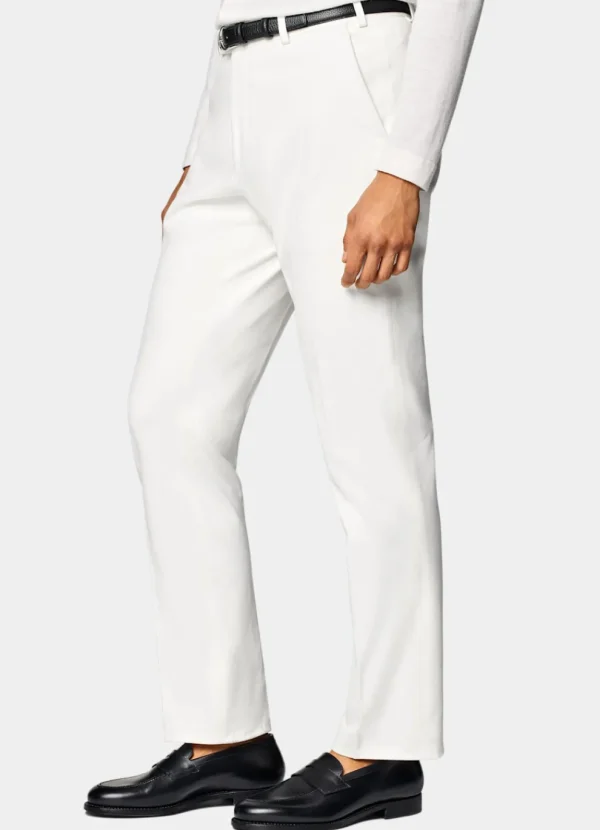 Suitsupply Pantalons*Pantalon Straight Leg blanc cassé