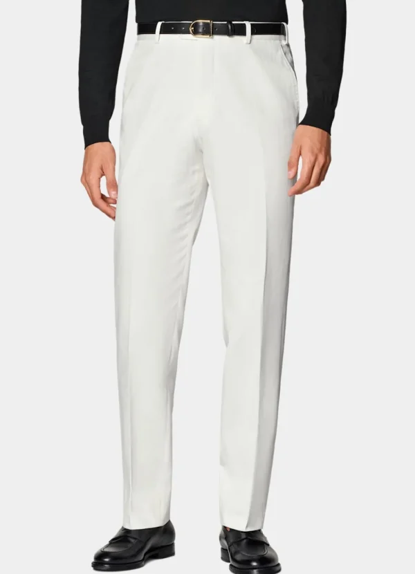 Suitsupply Pantalons*Pantalon Straight Leg blanc cassé