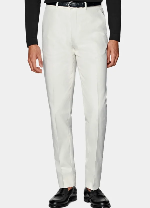 Suitsupply Pantalons*Pantalon Straight Leg blanc cassé