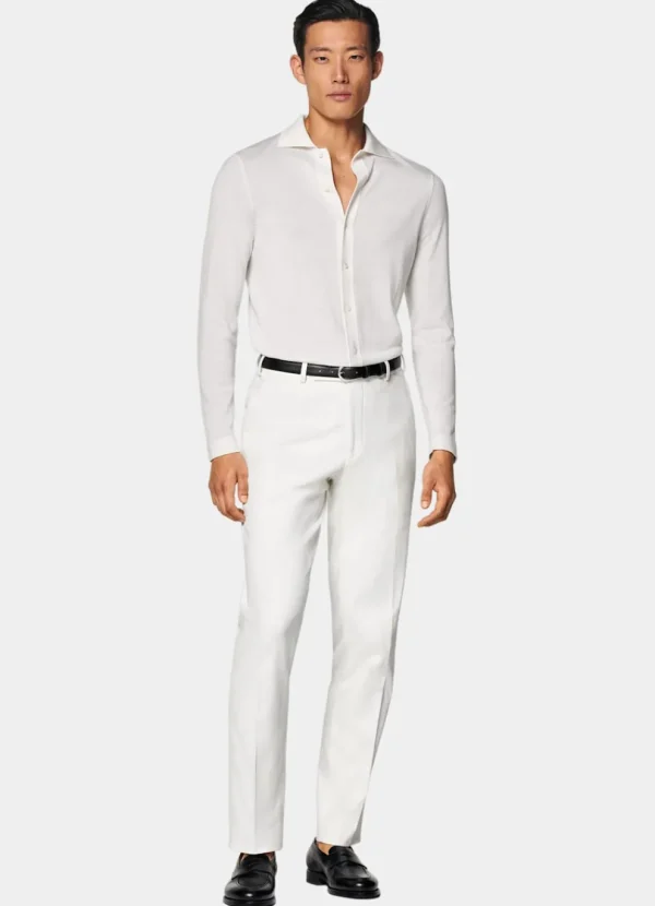 Suitsupply Pantalons*Pantalon Straight Leg blanc cassé