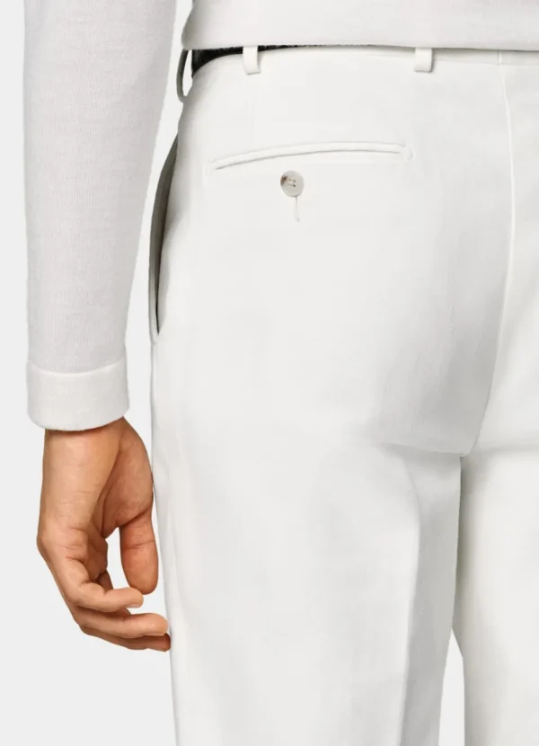 Suitsupply Pantalons*Pantalon Straight Leg blanc cassé