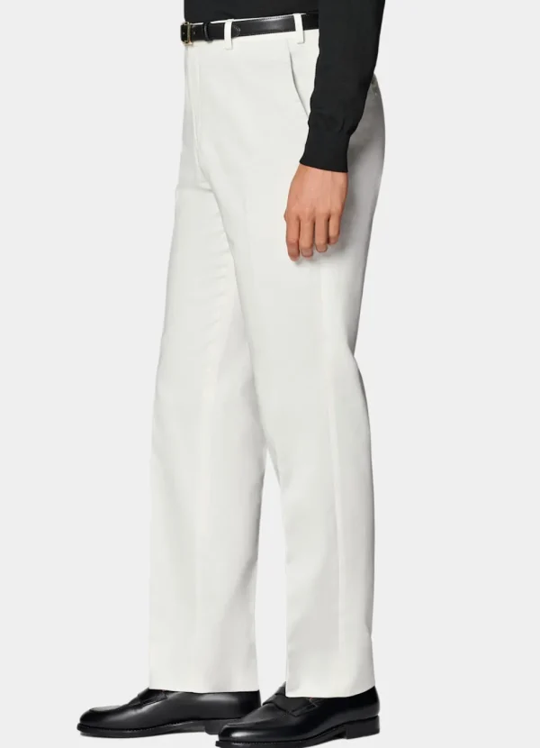 Suitsupply Pantalons*Pantalon Straight Leg blanc cassé