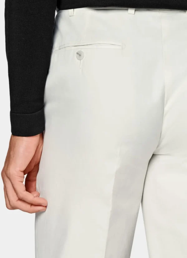 Suitsupply Pantalons*Pantalon Straight Leg blanc cassé