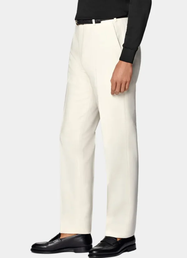 Suitsupply Pantalons*Pantalon Straight Leg blanc cassé