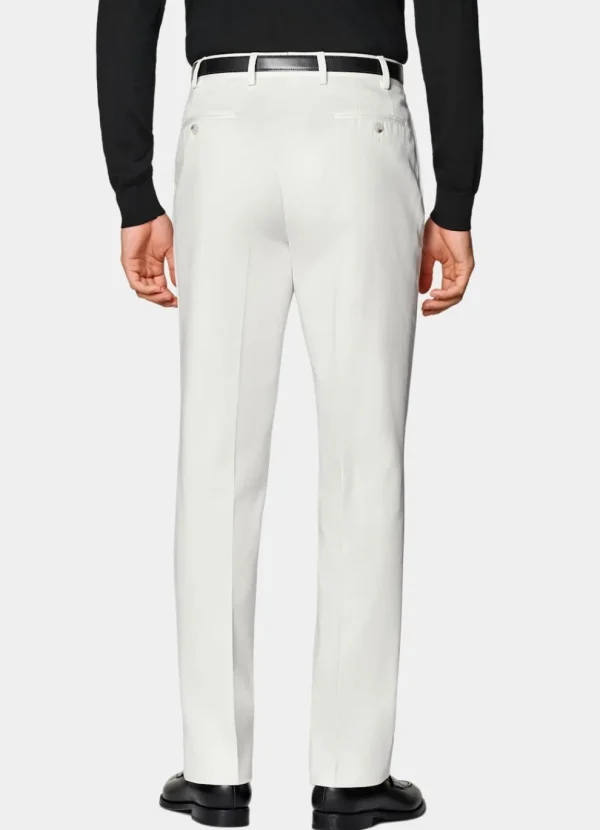 Suitsupply Pantalons*Pantalon Straight Leg blanc cassé