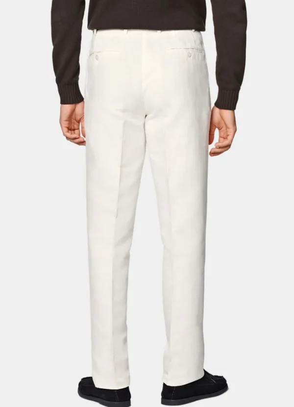 Suitsupply Pantalons*Pantalon Straight Leg blanc cassé