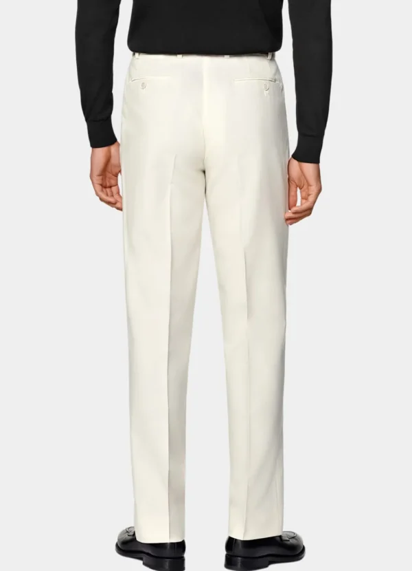 Suitsupply Pantalons*Pantalon Straight Leg blanc cassé