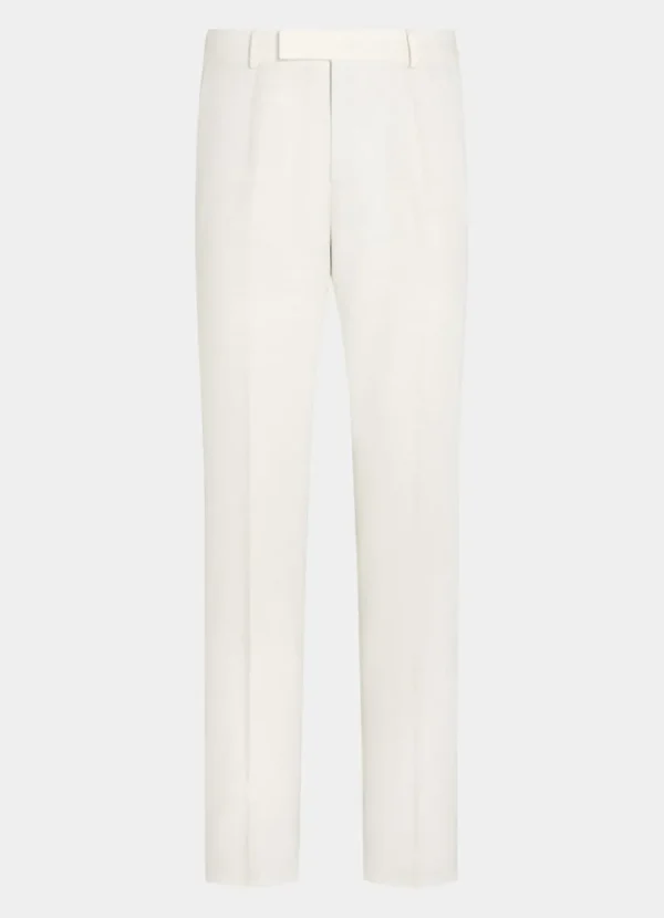 Suitsupply Pantalons*Pantalon Straight Leg blanc cassé