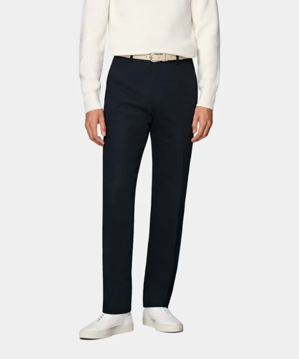 Suitsupply Pantalons*Pantalon Straight Leg bleu marine