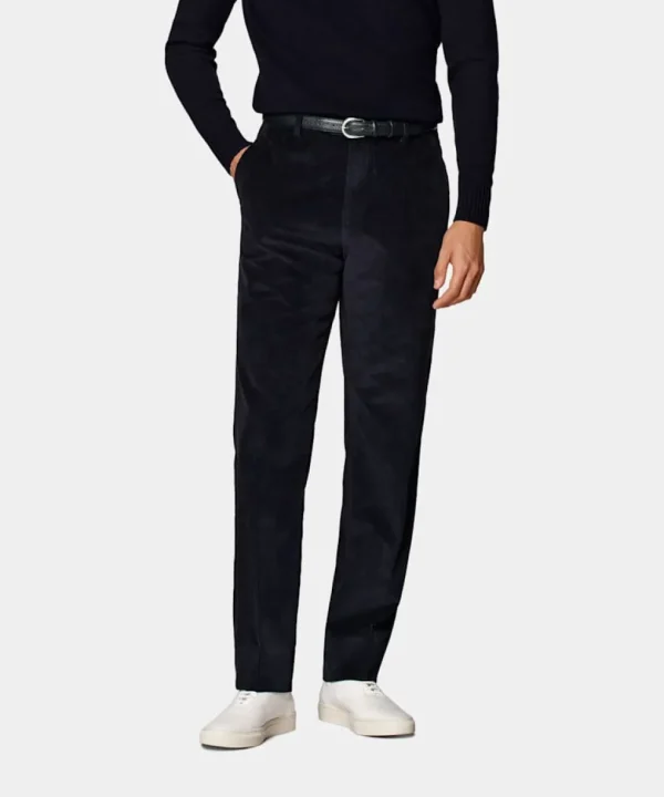 Suitsupply Pantalons*Pantalon Straight Leg bleu marine