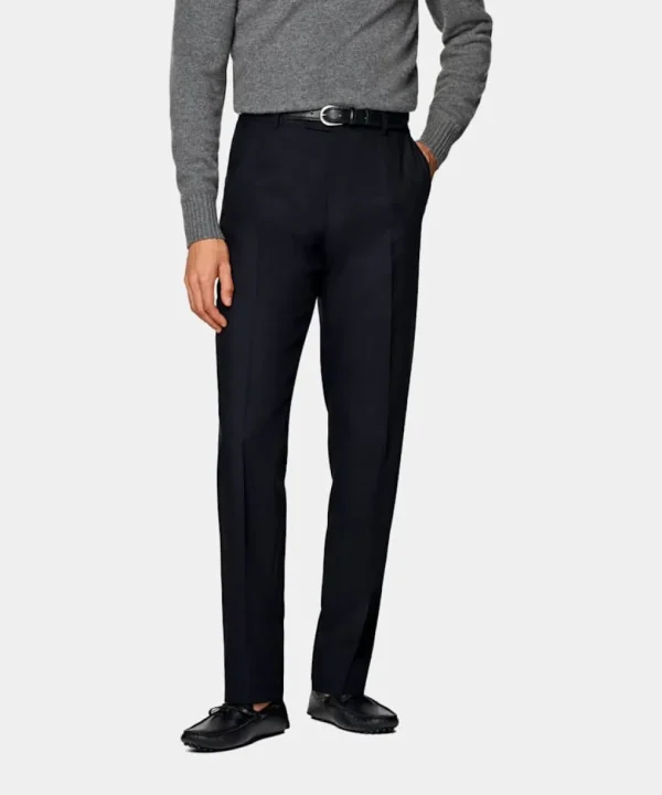 Suitsupply Pantalons*Pantalon Straight Leg bleu marine