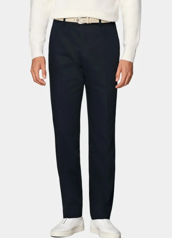 Suitsupply Pantalons*Pantalon Straight Leg bleu marine