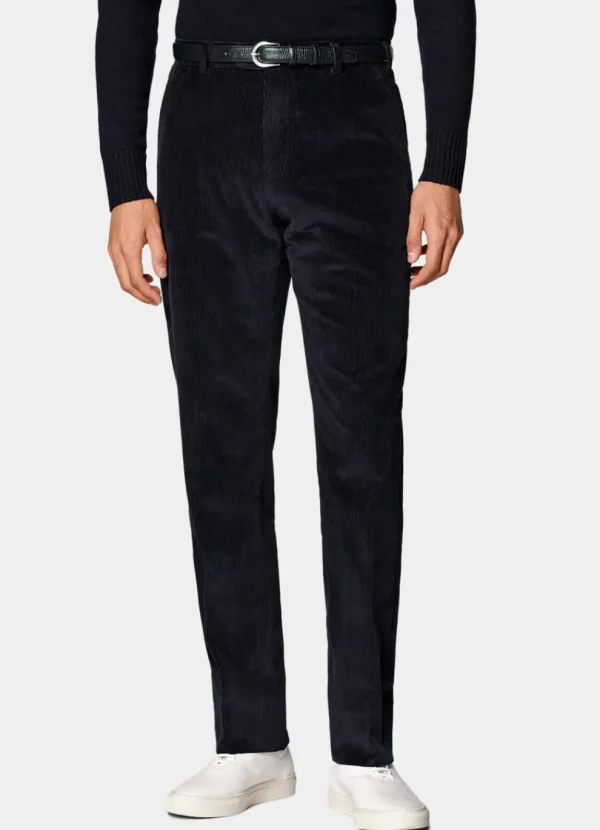 Suitsupply Pantalons*Pantalon Straight Leg bleu marine