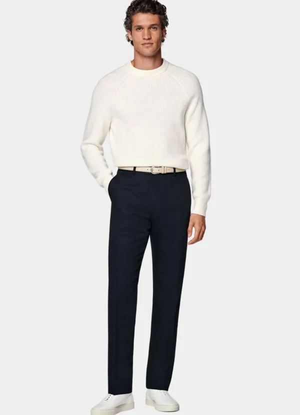 Suitsupply Pantalons*Pantalon Straight Leg bleu marine