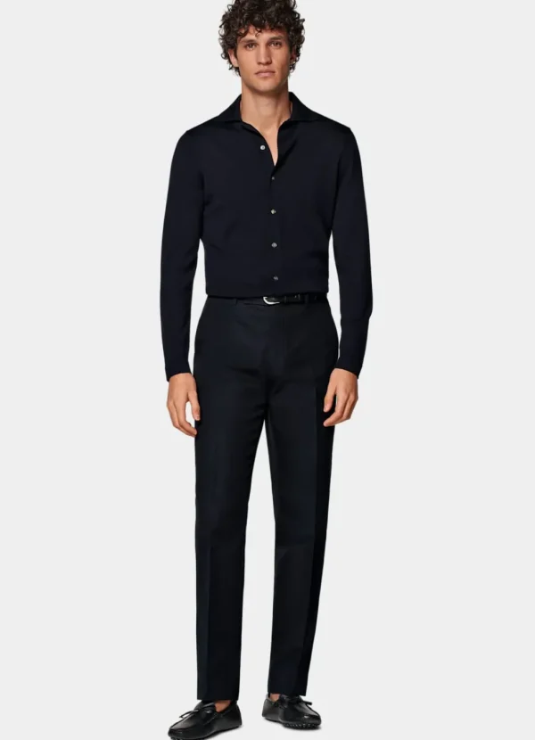 Suitsupply Pantalons*Pantalon Straight Leg bleu marine