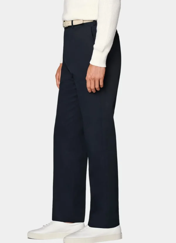 Suitsupply Pantalons*Pantalon Straight Leg bleu marine