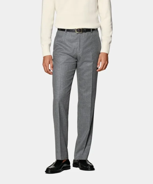 Suitsupply Pantalons*Pantalon Straight Leg gris moyen