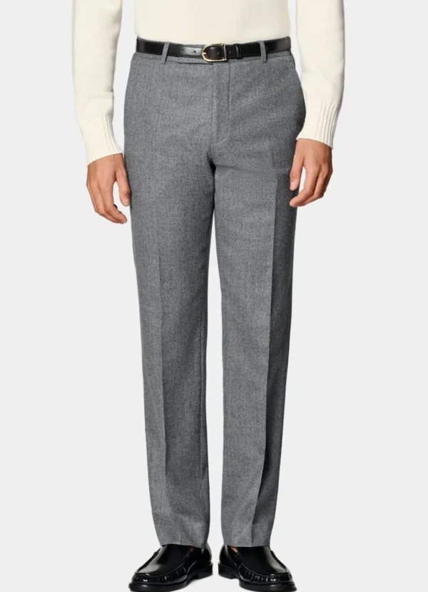 Suitsupply Pantalons*Pantalon Straight Leg gris moyen