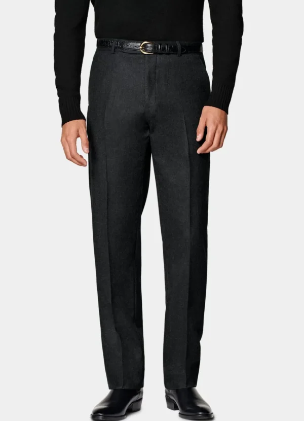 Suitsupply Pantalons*Pantalon Straight Leg gris foncé