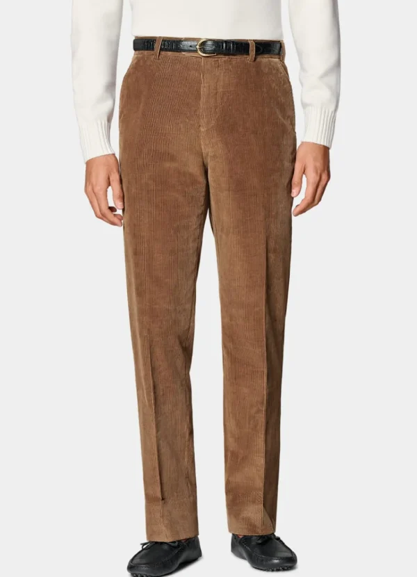 Suitsupply Pantalons*Pantalon Straight Leg marron moyen