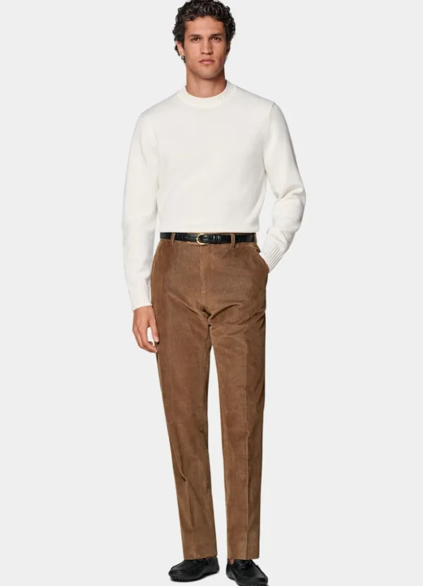 Suitsupply Pantalons*Pantalon Straight Leg marron moyen