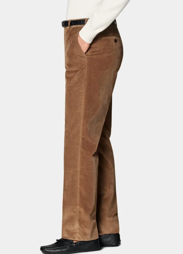 Suitsupply Pantalons*Pantalon Straight Leg marron moyen