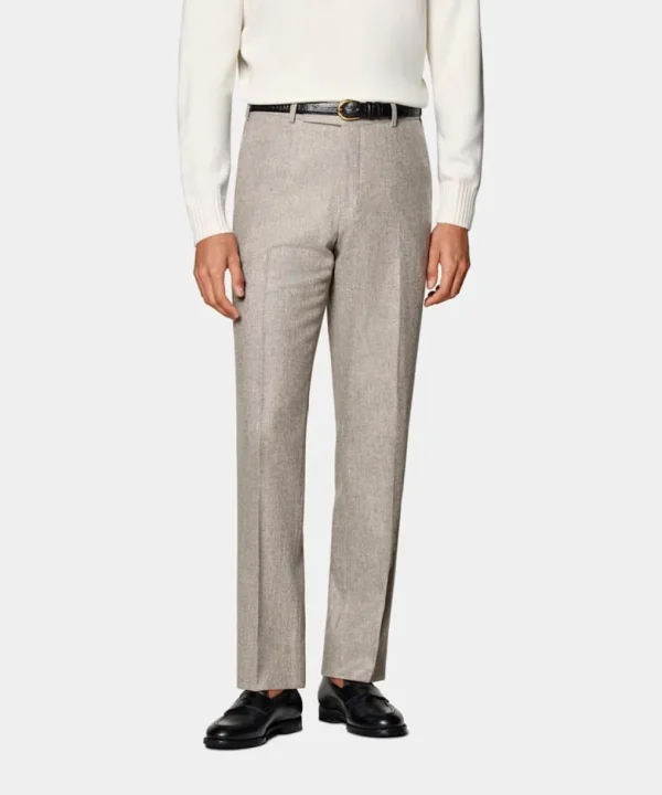 Suitsupply Pantalons*Pantalon Straight Leg taupe