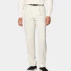 Suitsupply Pantalons*Pantalon Wide Leg Straight blanc cassé