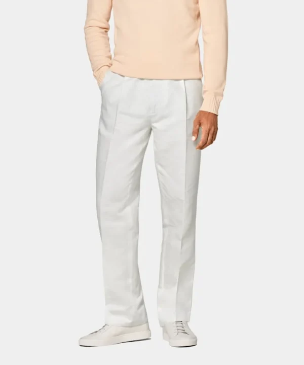 Suitsupply Pantalons*Pantalon Wide Leg Straight blanc