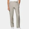 Suitsupply Pantalons*Pantalon Wide Leg Straight taupe clair