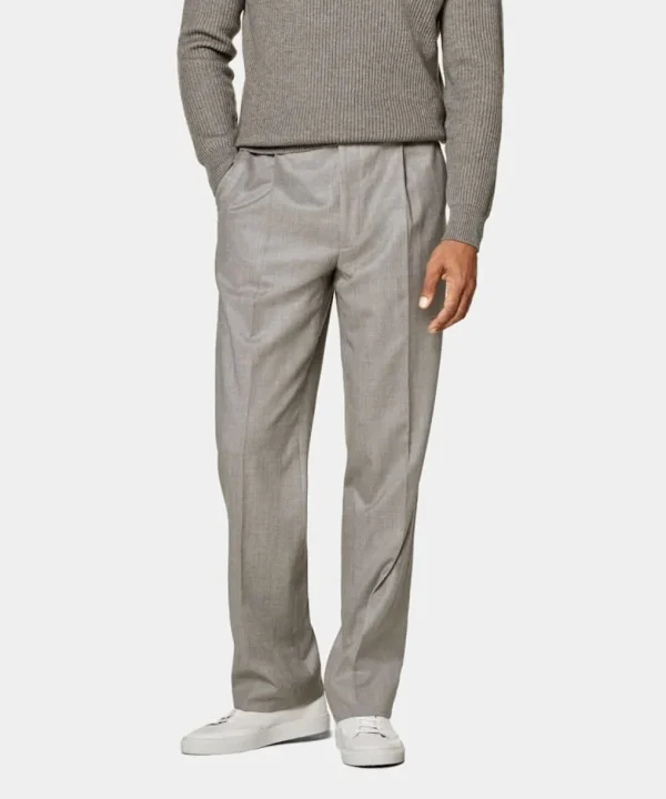 Suitsupply Pantalons*Pantalon Wide Leg Straight taupe