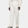 Suitsupply Pantalons*Pantalon Wide Leg Straight blanc cassé