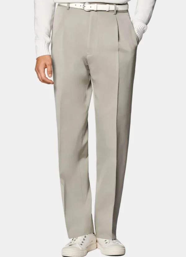 Suitsupply Pantalons*Pantalon Wide Leg Straight vert clair