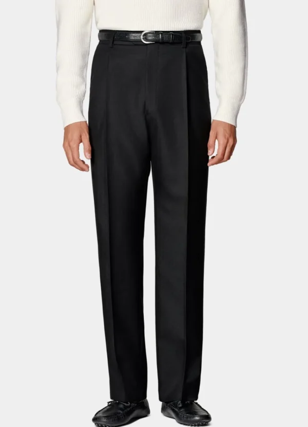 Suitsupply Pantalons*Pantalon Wide Leg Straight noir