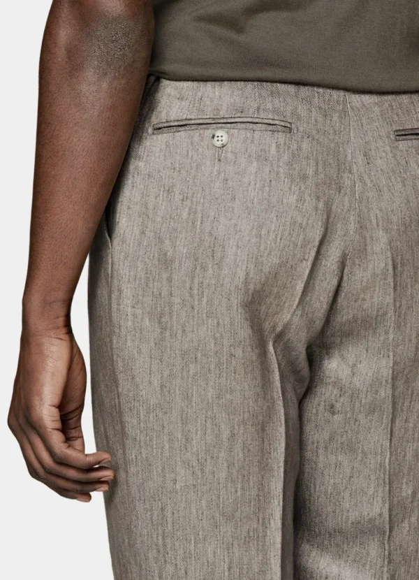 Suitsupply Pantalons*Pantalon Wide Leg Straight taupe