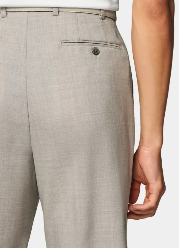 Suitsupply Pantalons*Pantalon Wide Leg Straight taupe clair