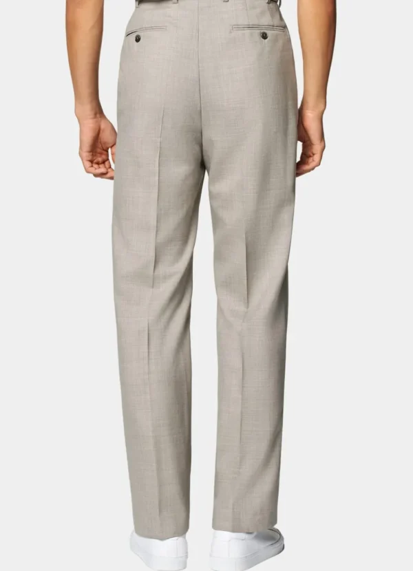 Suitsupply Pantalons*Pantalon Wide Leg Straight taupe clair