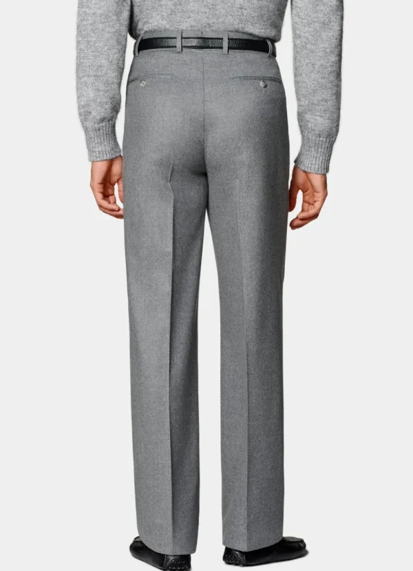 Suitsupply Pantalons*Pantalon Wide Leg Straight gris moyen