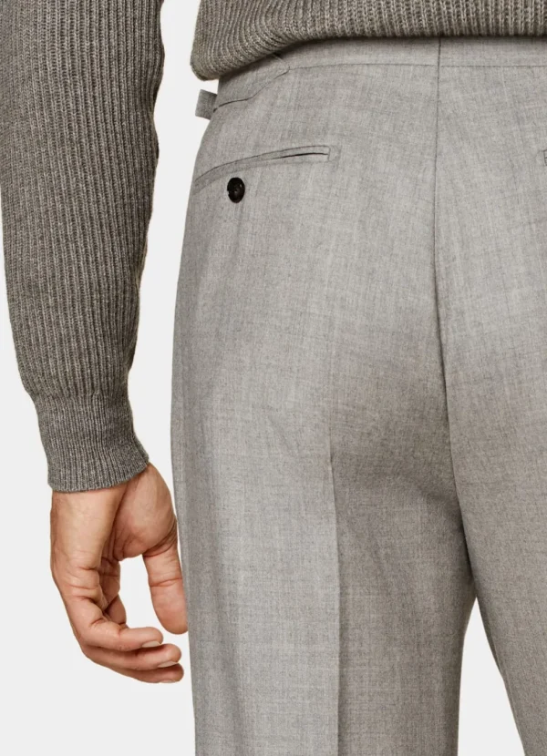 Suitsupply Pantalons*Pantalon Wide Leg Straight taupe