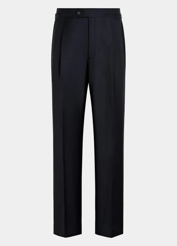 Suitsupply Pantalons*Pantalon Wide Leg Straight bleu marine