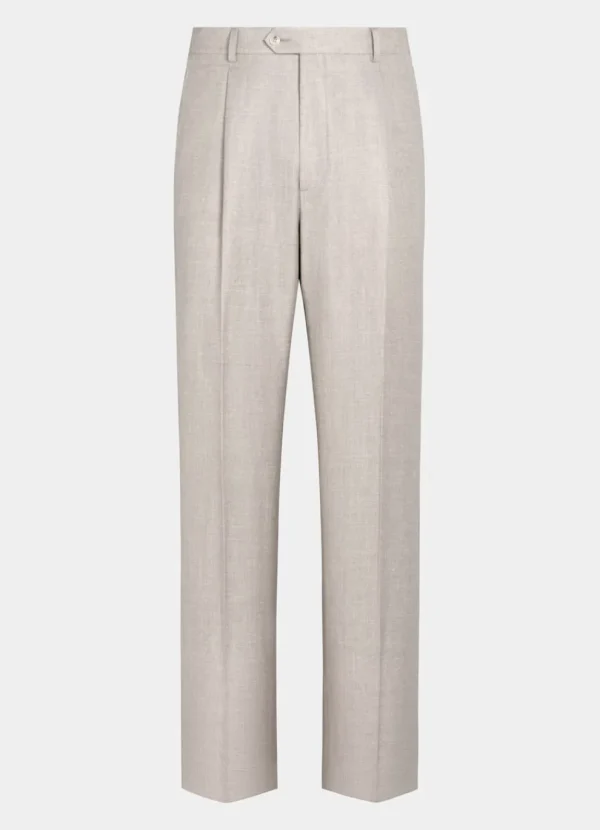 Suitsupply Pantalons*Pantalon Wide Leg Straight taupe clair